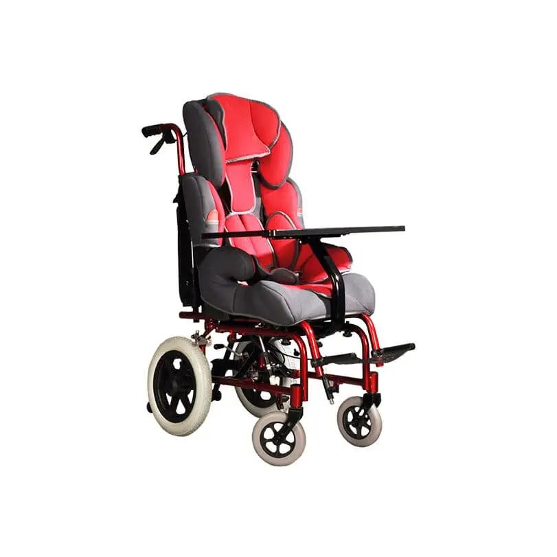 Fauteuil IMC pediatrique rouge avec tablette - fauteuil de maintien enfant en Algerie