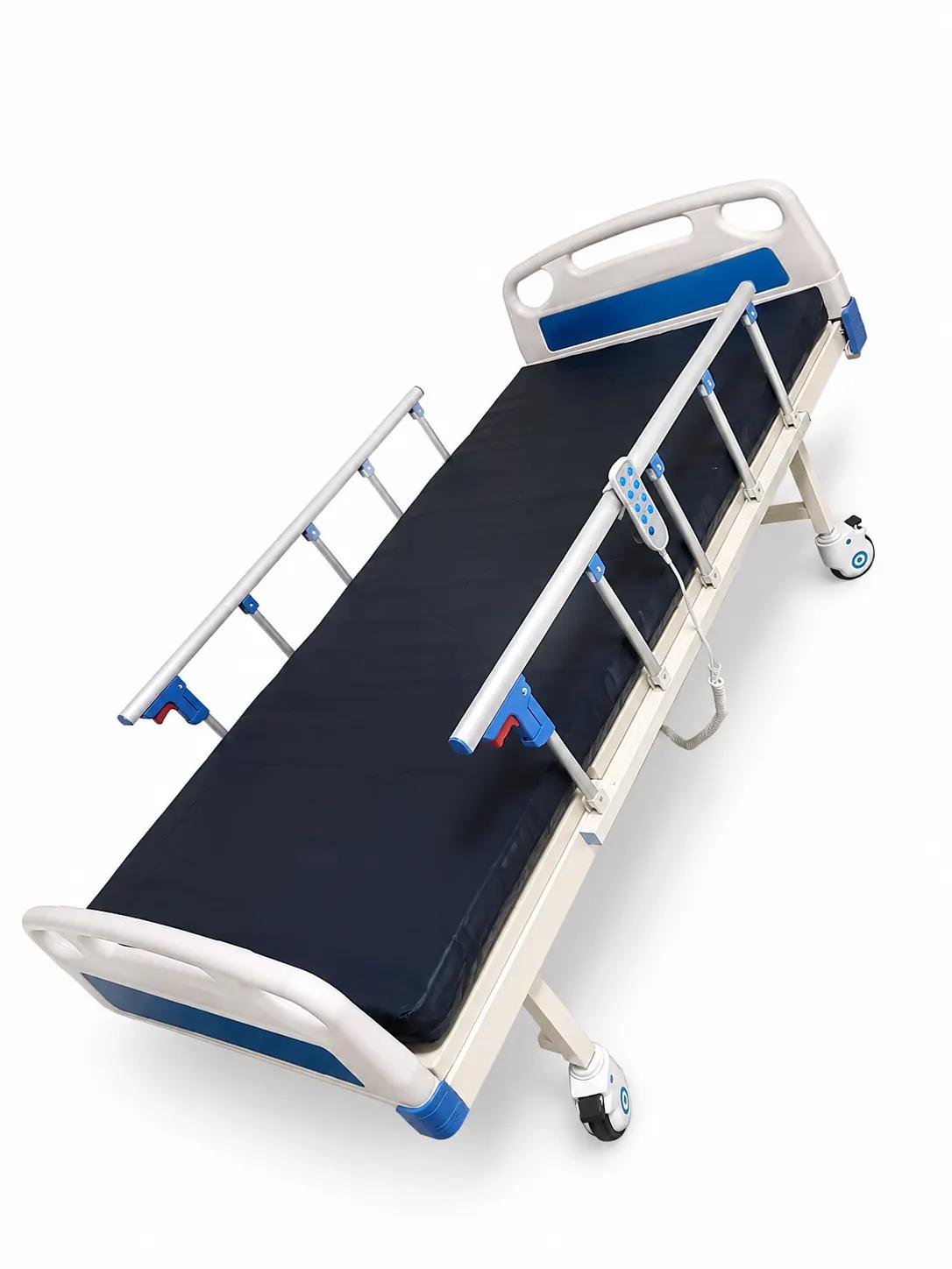 Lit medicalise electrique avec matelas et barrieres laterales pour soins a domicile en Algerie