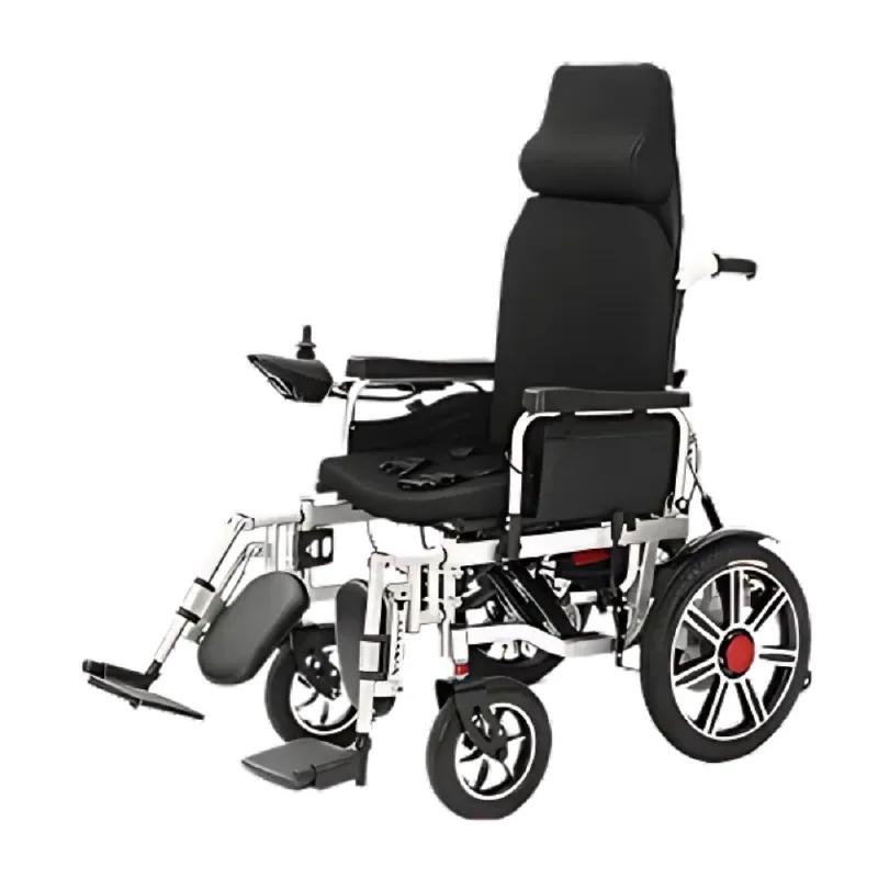 Fauteuil roulant électrique avec repose-tête inclinable adulte en Algérie