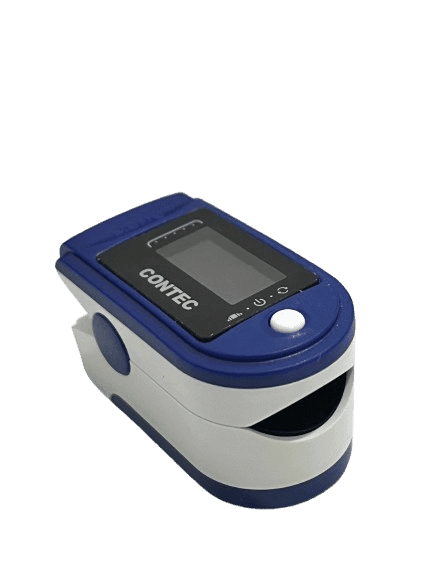 OXYMETRE de pouls CMS50D1 sur plan blanc